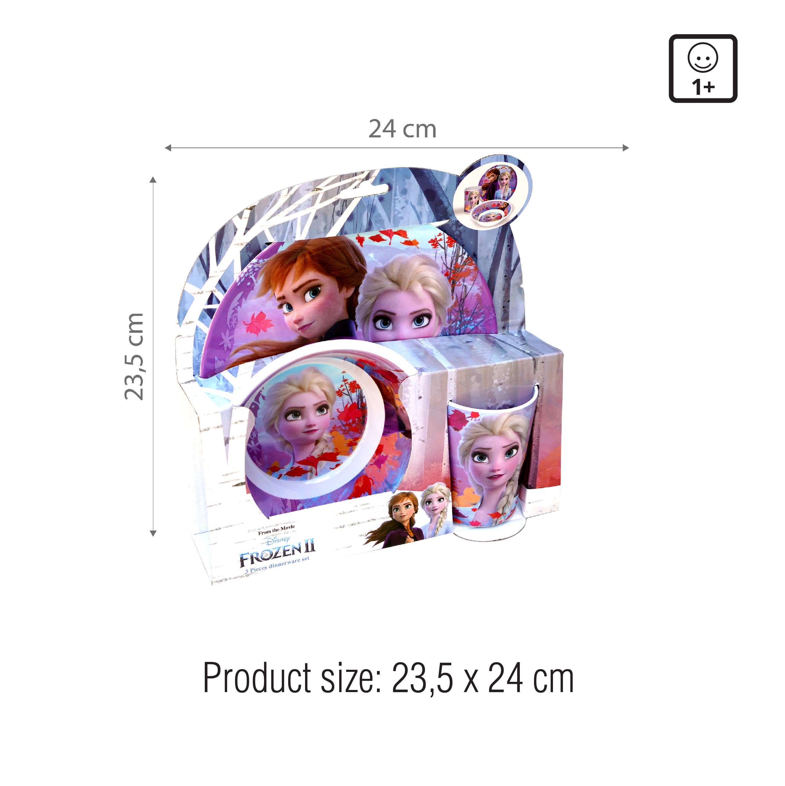 Barbo Toys - Wholesale Dinnerware Set - Kids & Baby - Frozen - 3 Pcs Melamine Set1