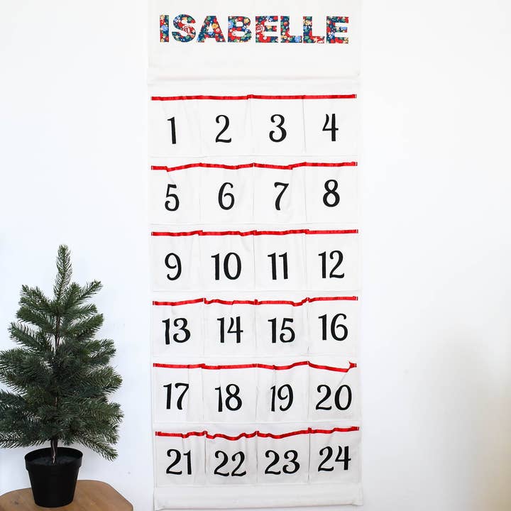 Liberty of London Christmas personalised advent calender for wholesale by My Little Shop UK