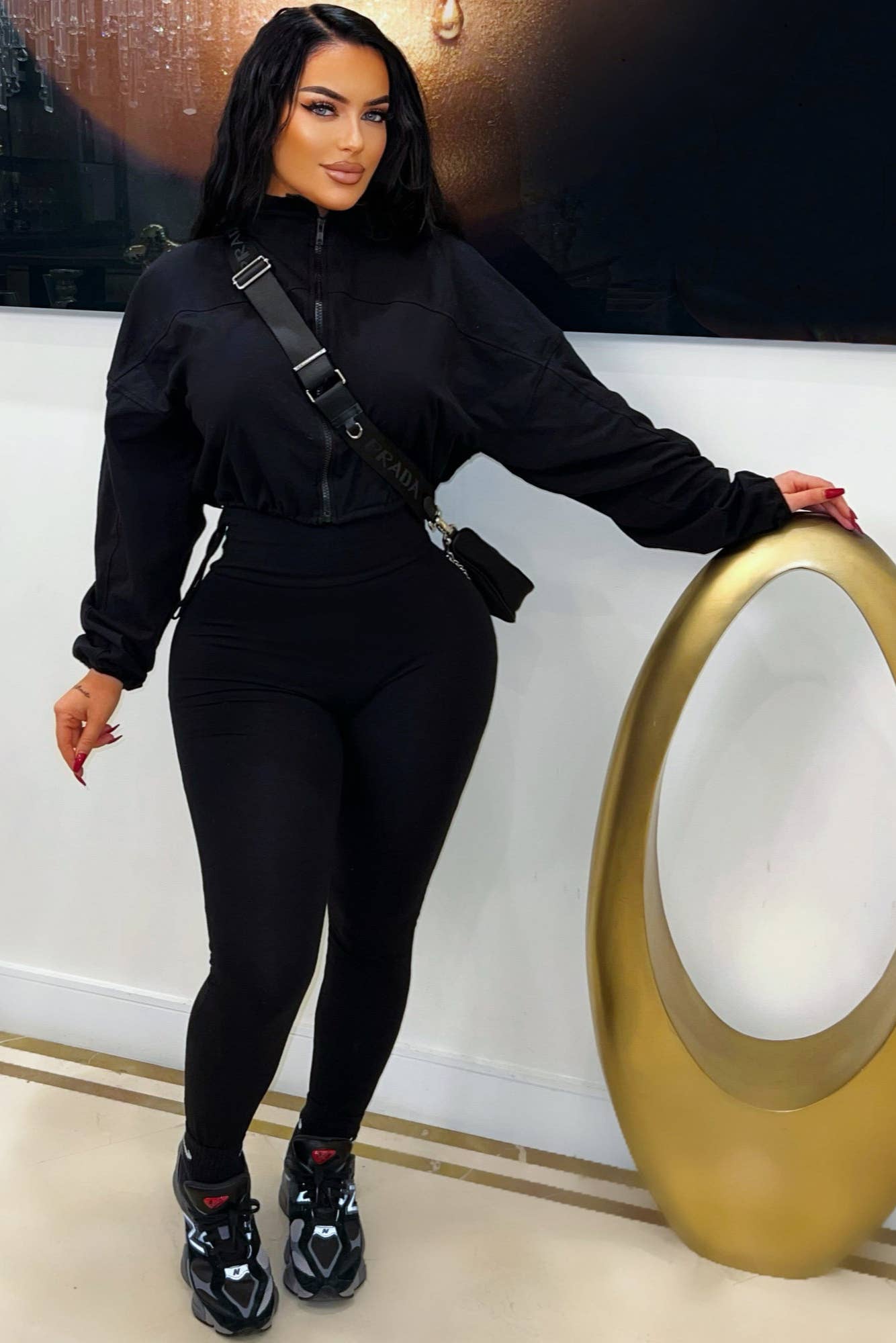 5besties inc - Vente Ensemble haut et pantalon (PAS d'intérieur) - Femme - ENSEMBLE COUPE-VENT ZIPPÉ ET LEGGING3