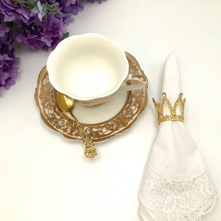 All Little Cute Things - Vendita all'ingrosso Anelli portatovagliolo - Portatovaglioli Bridgerton Diamond of the Season Tea Party