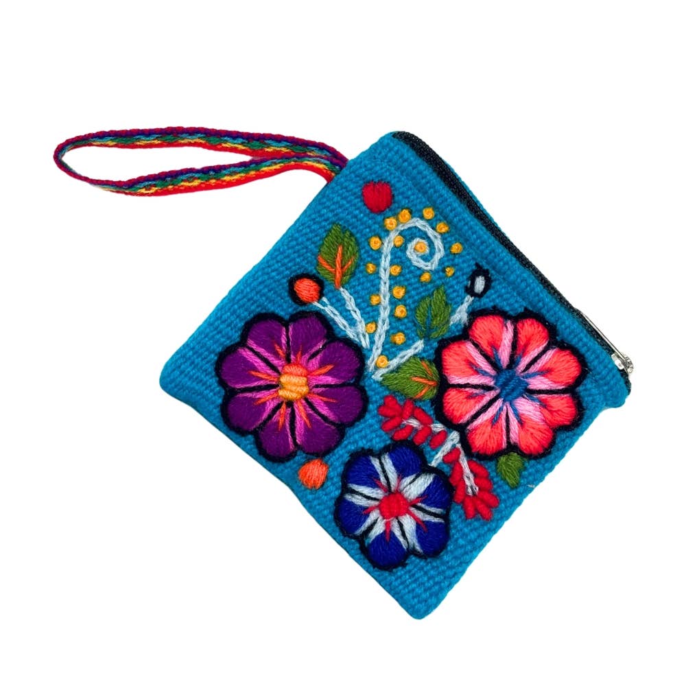 Earths Elements Wholesale - Wholesale Coin Purse - Women's - Peruvian Coin Purse - Embroidered Floral, Assorted2