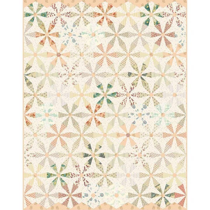 Lille Daisy dynemønster for engroshandel hos Laundry Basket Quilts