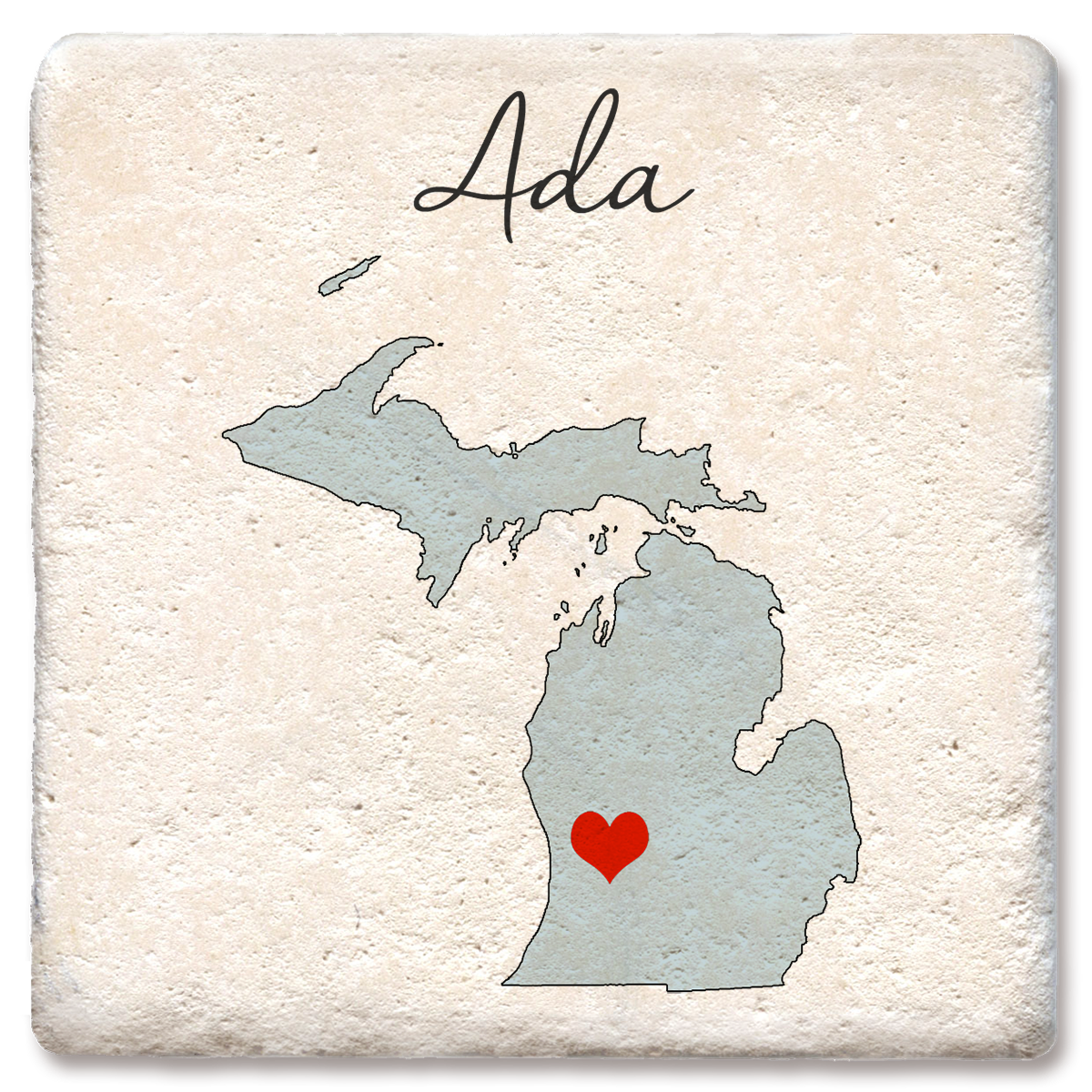 Tipsy Coasters & Gifts – wholesale Underlägg – Personlig coaster med hjärtsilhuett av din stad och delstat9