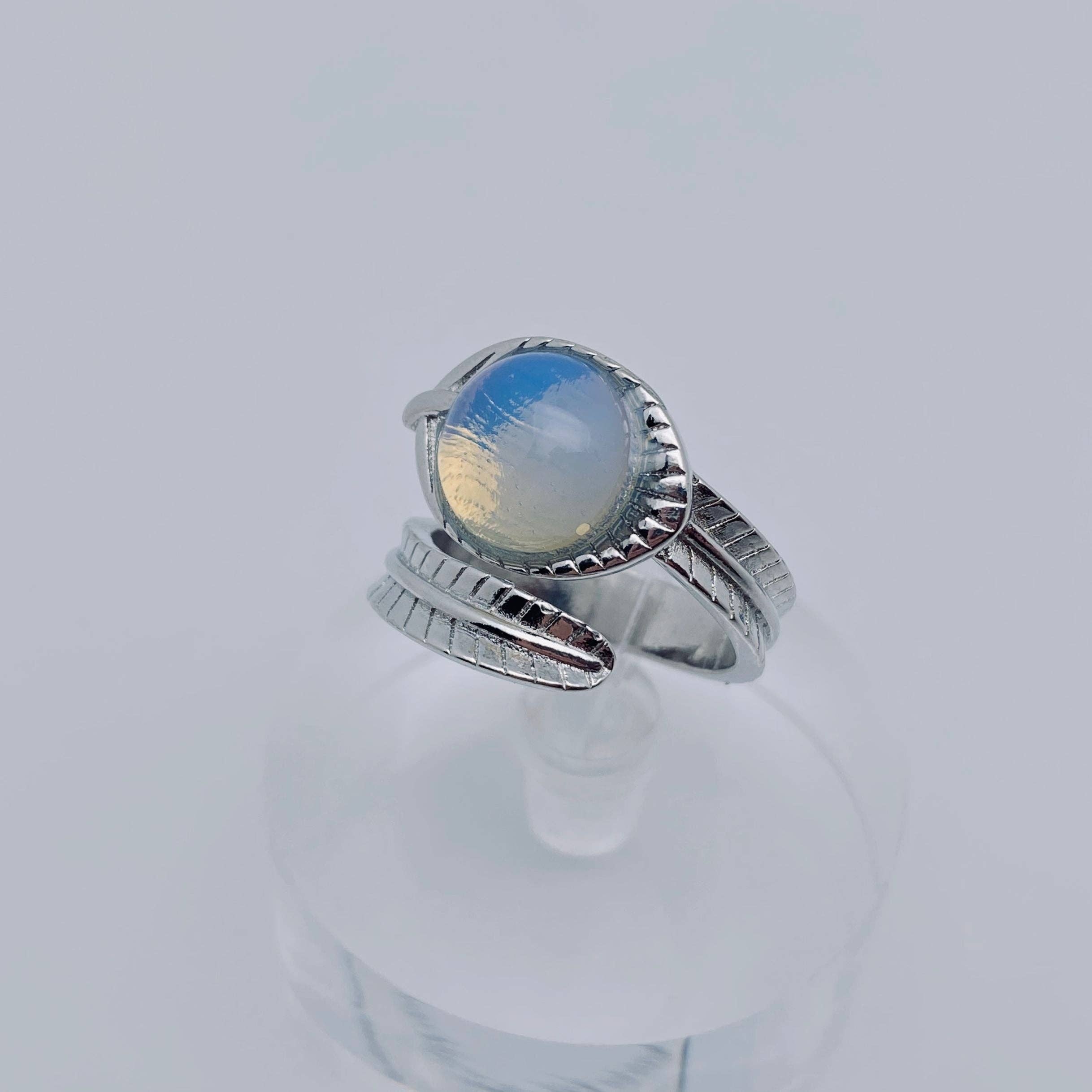 Mio Queena - Vente Bague de cocktail/de cérémonie - Bague réglable en pierre naturelle multi-style - CS3