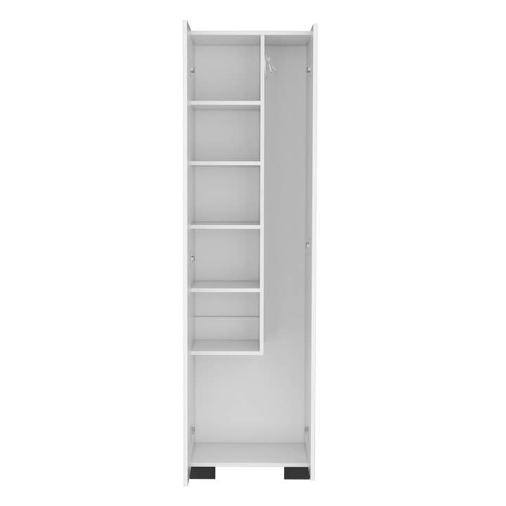 Blank Lake Bathroom Column in melamine with 2 doors and 6 shelves for wholesale on Faire2