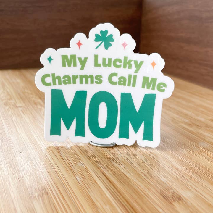 Autocollant Porte-bonheur de Maman - Cadeau pour la Fête des Mères pour la vente par Lovely Paper