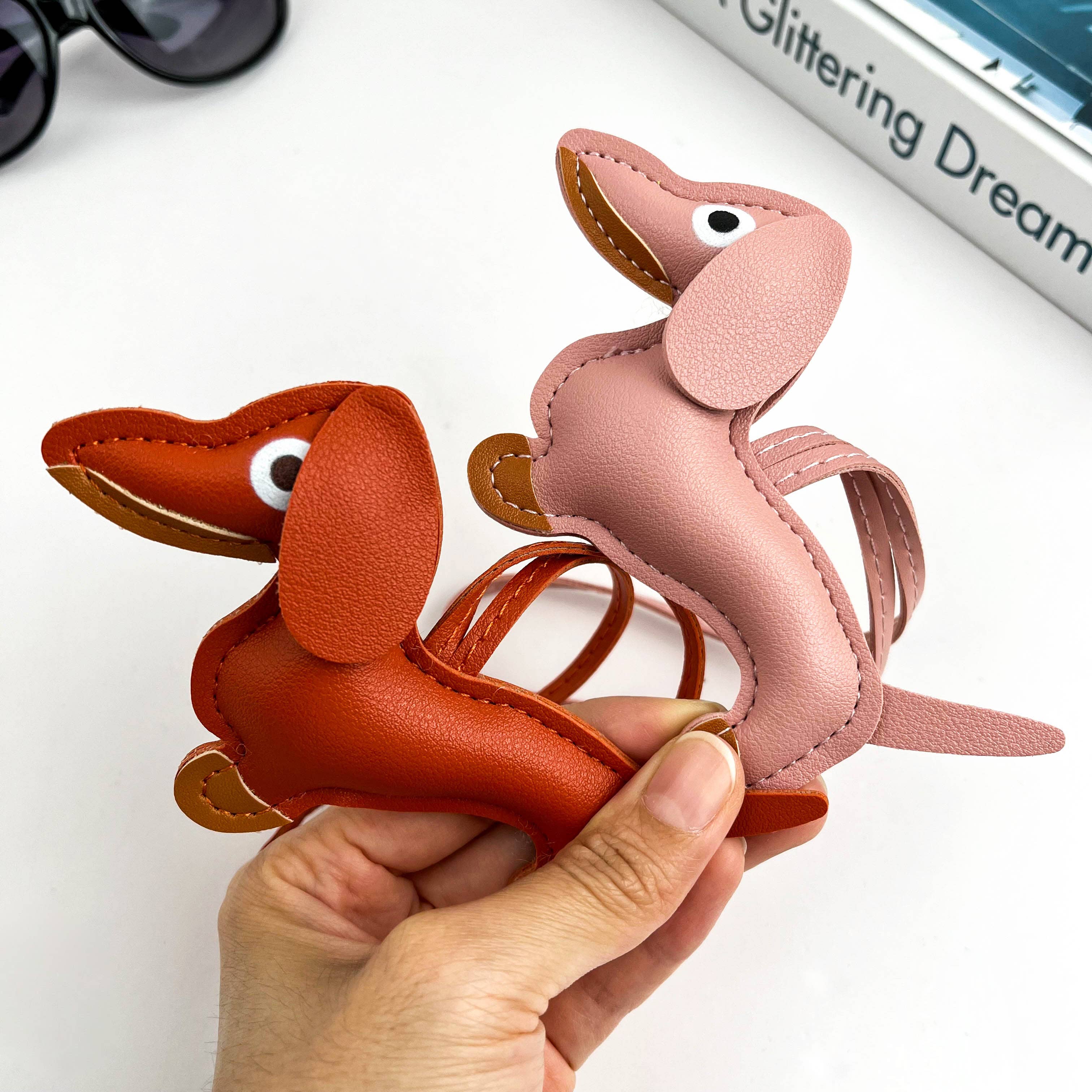 SoapElenGlen - Wholesale Purse/Bag Accessory - Women's - Dachshund Bag Pendant, Leather Strap Puppy Accessories11