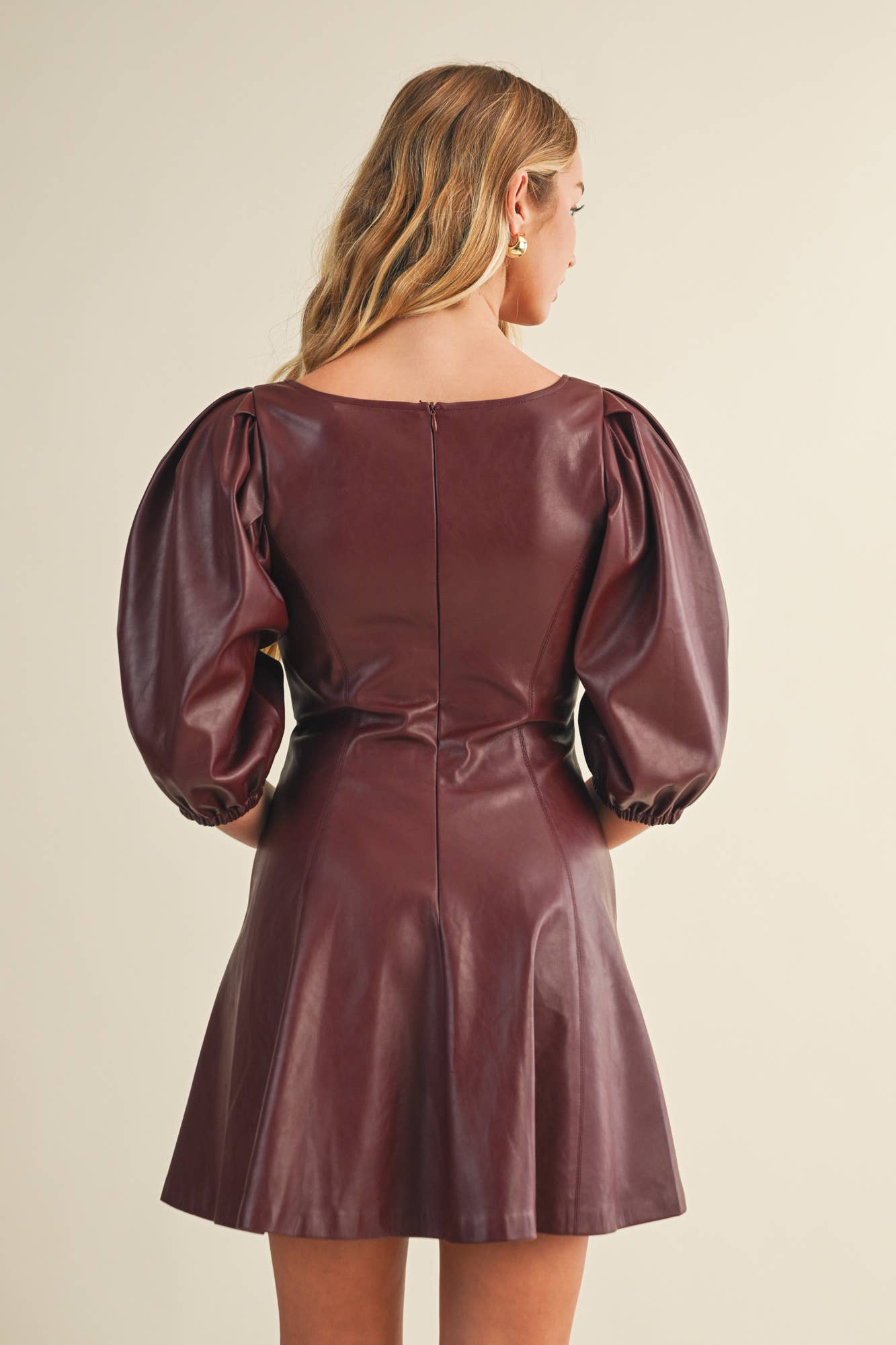 Mustard Seed - Wholesale Dress - Women's - PUFF SLEEVE FLARE DRESS9