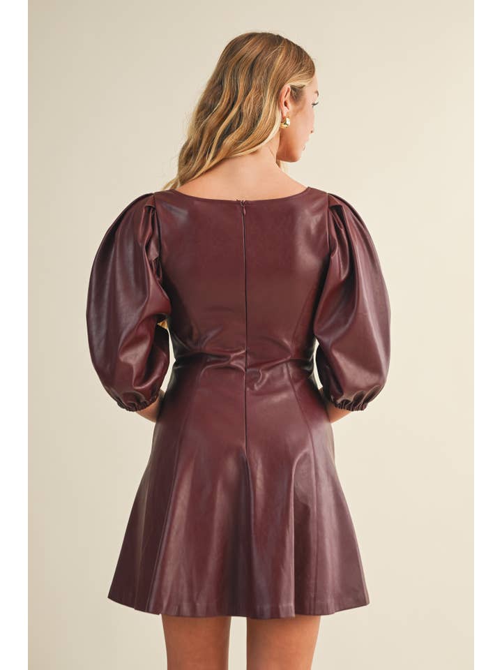 Mustard Seed - Wholesale Dress - Women's - PUFF SLEEVE FLARE DRESS9