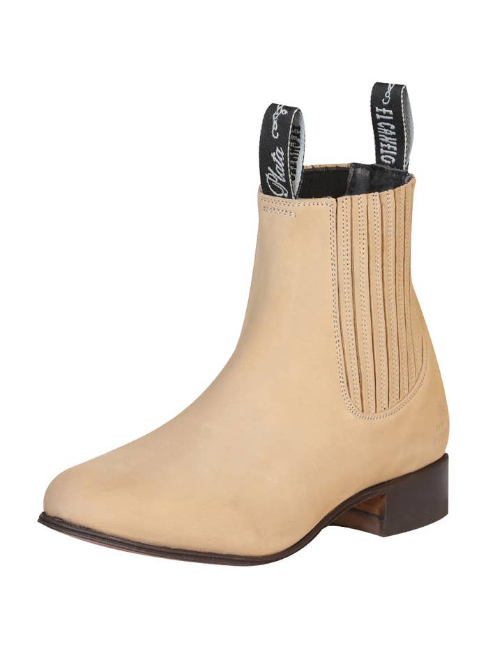El General Western Wear - Wholesale Cowboy Boots - Men's - El Canelo - Charro Ankle Boot - Atlas Sand 228