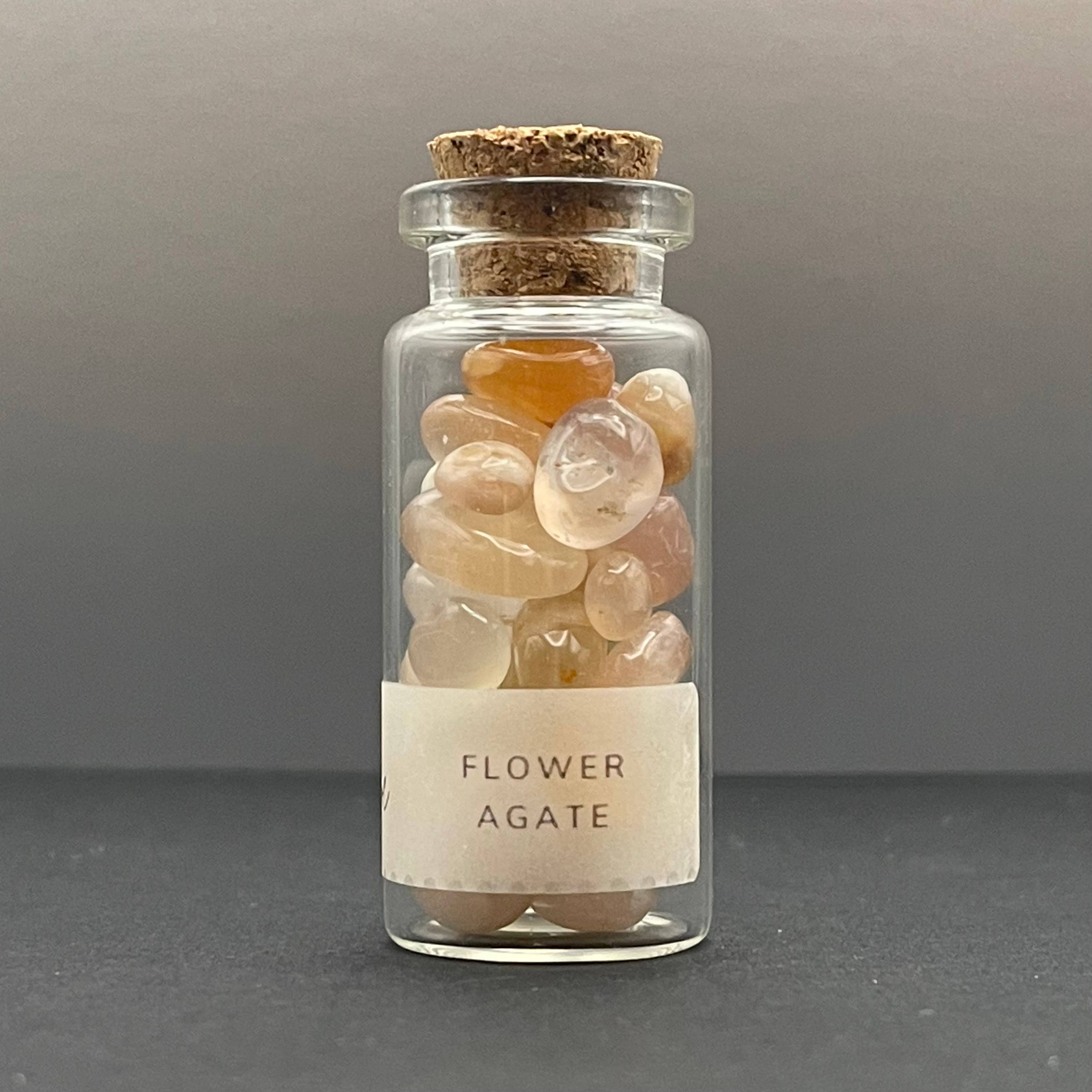 Midwest Apothecary - Vente Pierre et cristal de spiritualité - Thrive | Flacon 10 ml de chips de cristal d'agate2