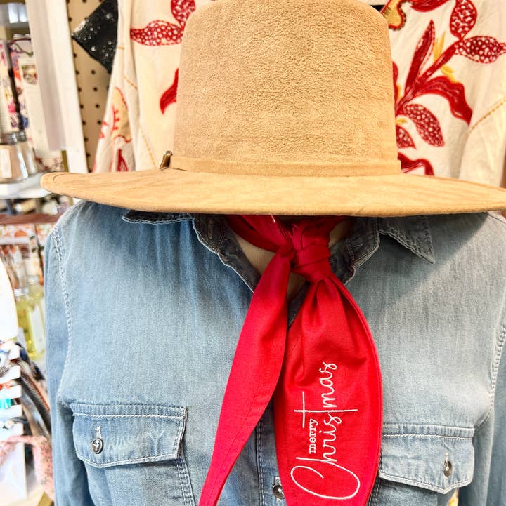 The Funky Soul - Wholesale Scarf - Women's - Merry CHRISTmas Ascot Scarf, Gifts1