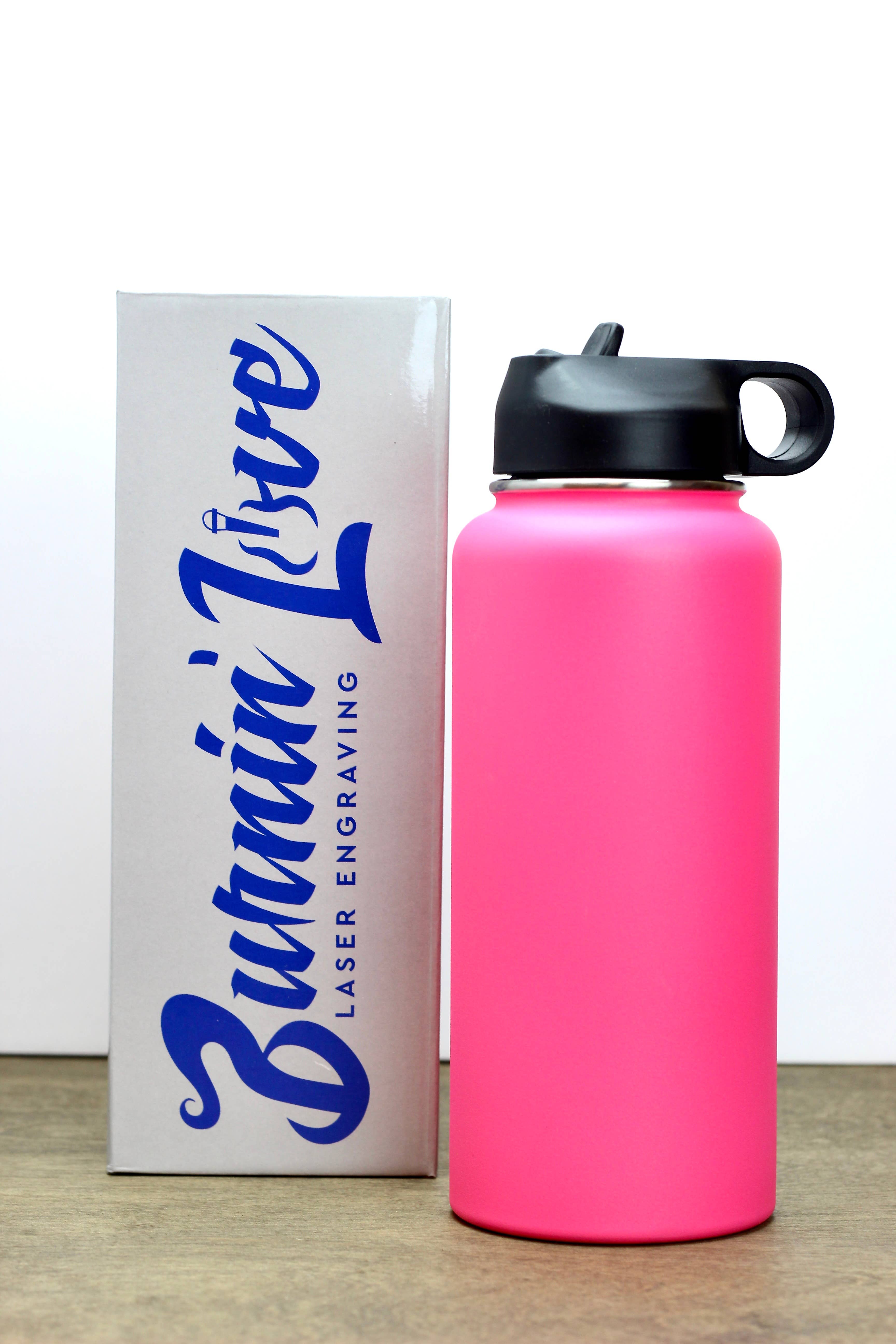Burnin Love Laser Engraving - Vente Bouteilles d'eau - Gourdes gravées au laser Burnin' Love de 32 oz (946 ml)14