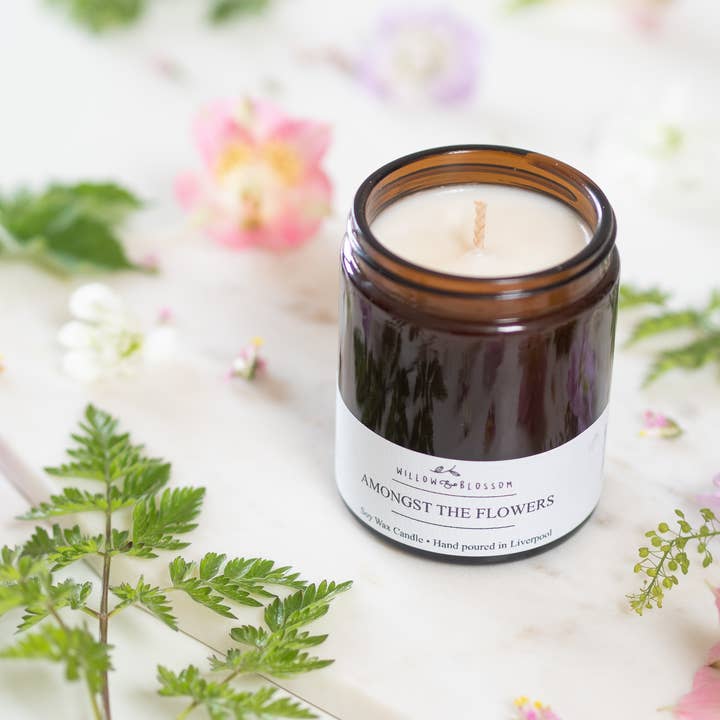 Willow & Blossom Botanicals - Vente Bougie en bocal - Grande bougie 180ml Bergamote & Lavande française