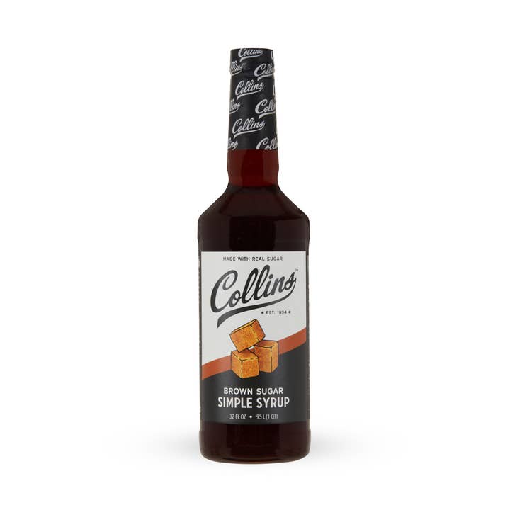 Sirop simple de cocktail au vrai sucre brun 32 oz pour la vente par Collins