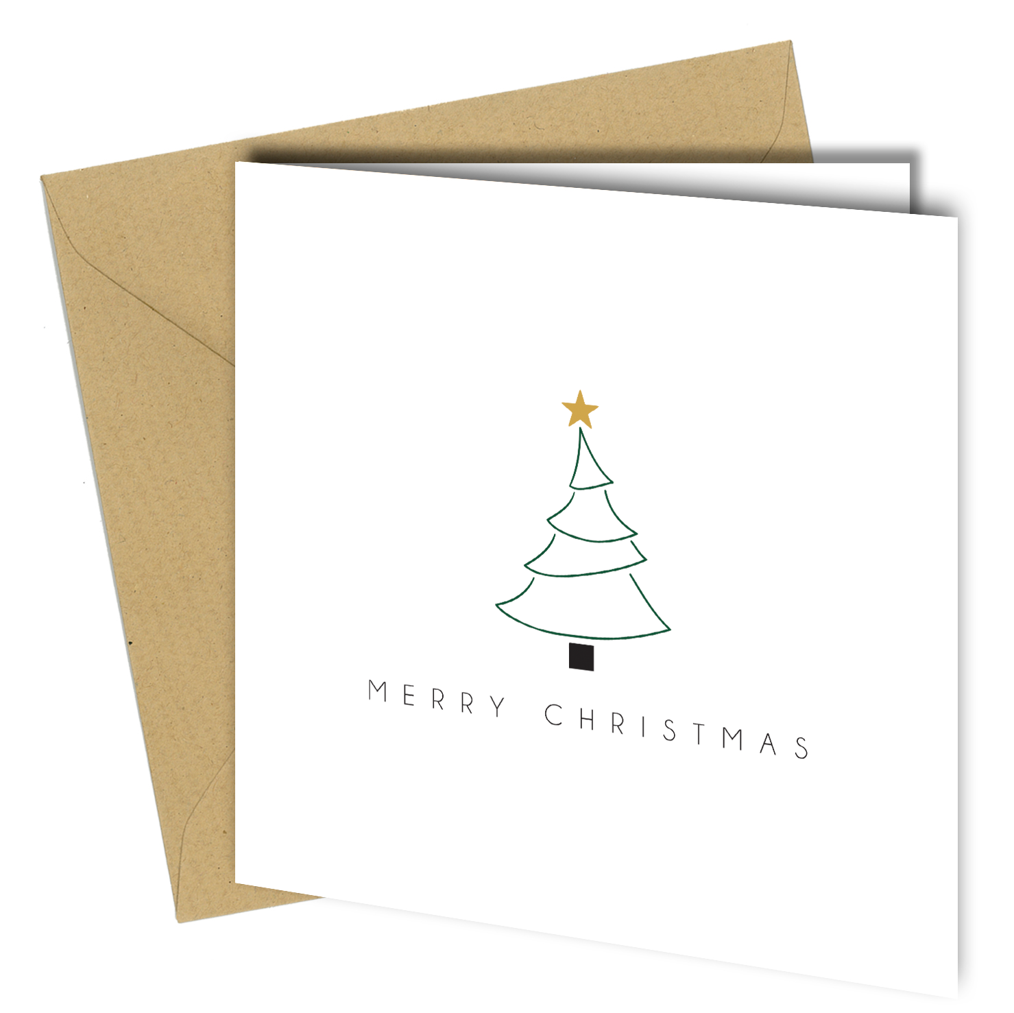 Close to the Bone Greeting Cards and Gifts – wholesale Christmas card – Minimalist Christmas Cards Set – 10 Modern Tree Designs cb1911
