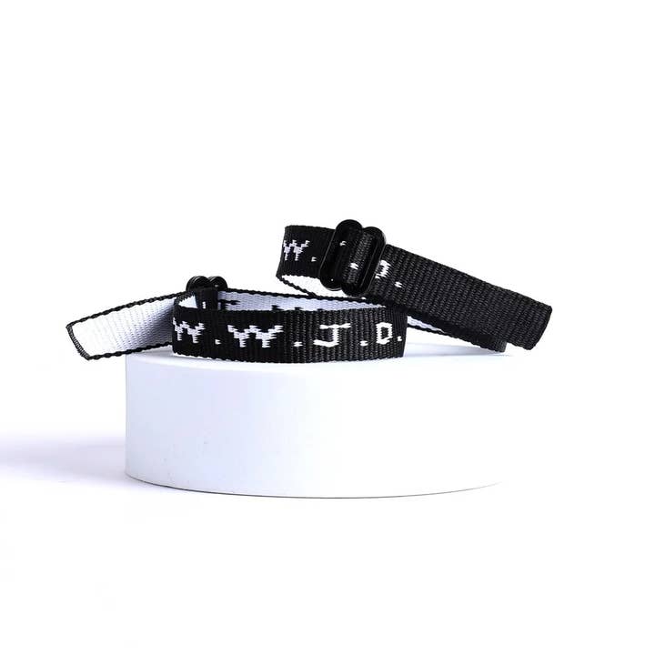 Swanson Christian Products - Wholesale Woven/Braided Bracelet - Bracelet Woven WWJD Black - Pack of 25