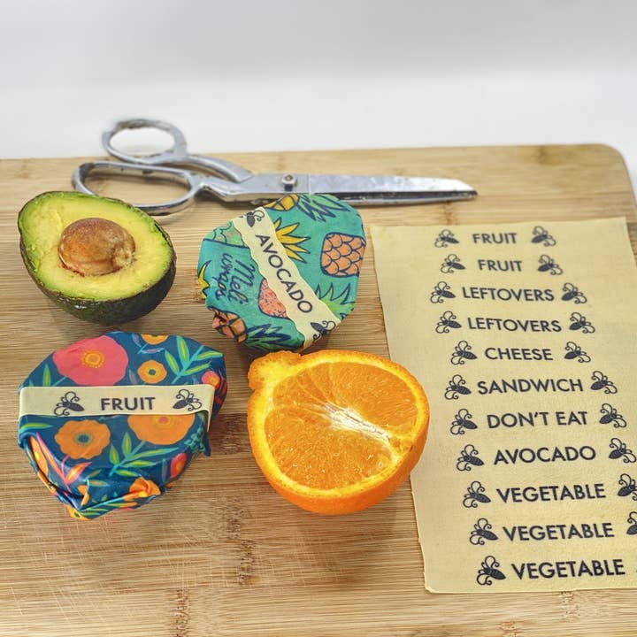 Meli Wraps - Wholesale Food Storage Wrap/Bag - Buzz Words Beeswax Wrap Food Labels7