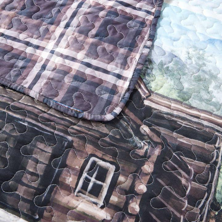 Duke Imports - Wholesale Bedding Set - "Early Settlers" 3-Piece Designer Microfiber Quilt Set2