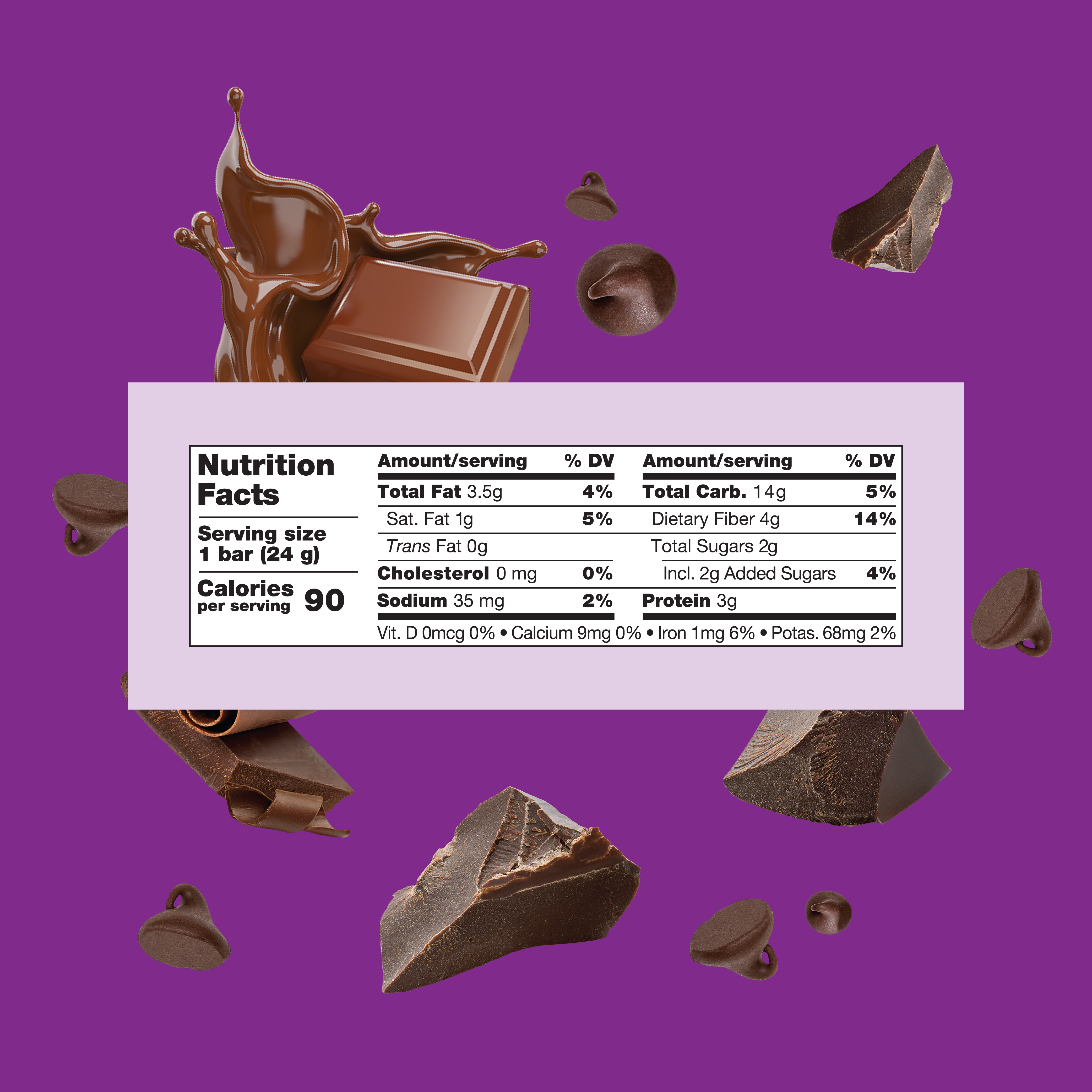 Healthy Crunch – Engroshandel Snackbars – Dobbelt chokolade granola barer7