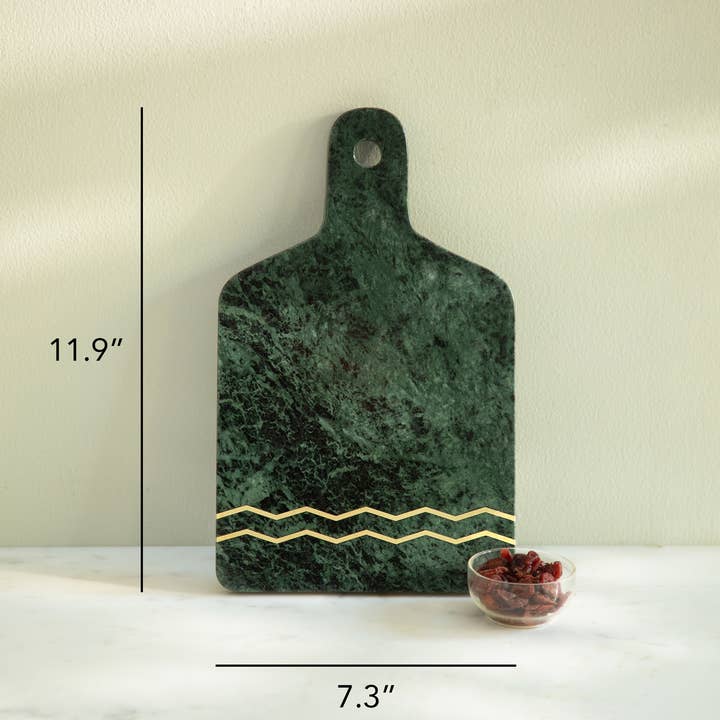 Mela Artisans - Wholesale Cheese Board - Verde Marble Cheese Board2