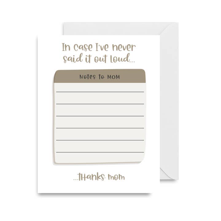 Notities om Mom_Say Out Loud voor wholesale door Type Of Candee