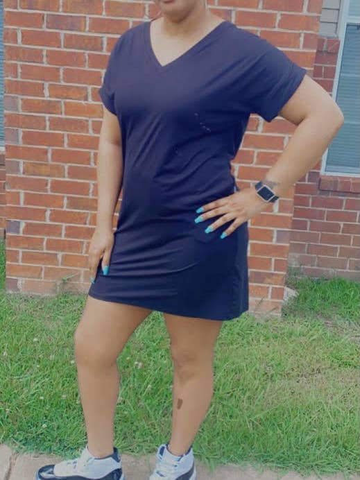 Chill Weekend*T-shirtjurk met V-hals voor wholesale door Goddess of Fashion