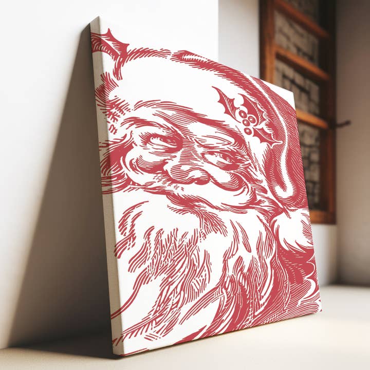 Toile d'art mural Santa Christmas pour la vente par Nak print co.