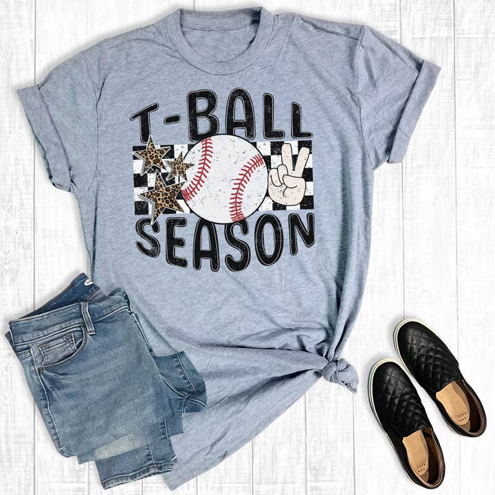 Camiseta con estampado T-Ball Season para venta al por mayor de The Way Down South