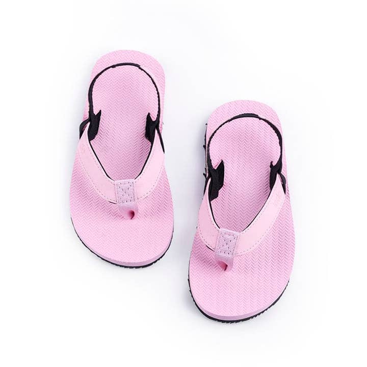 Black Toddlers Flip Flops - Pink for wholesale on Faire