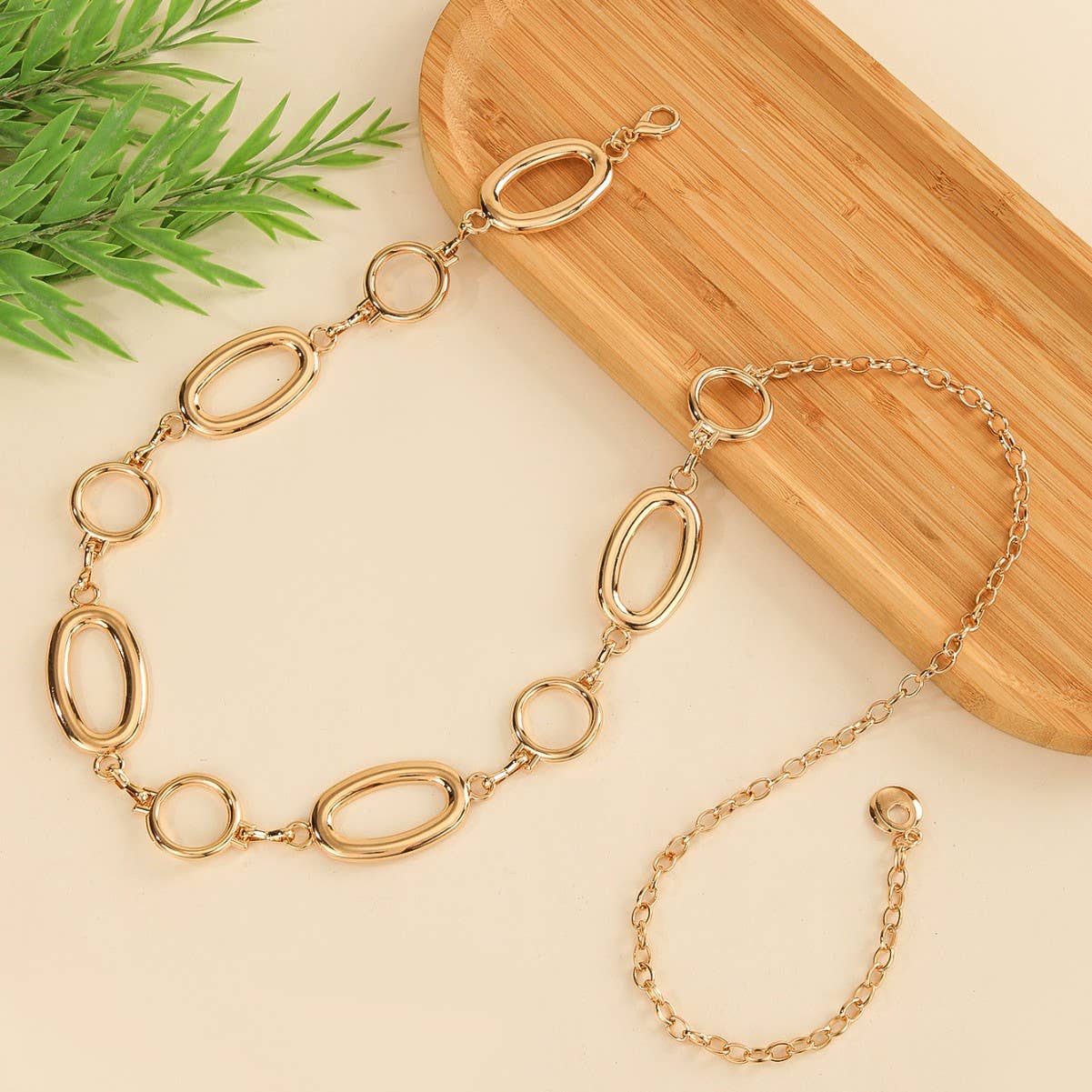 Lily Clothing - Wholesale Belt - Women's - Fashionable and simple round metal waist chain4