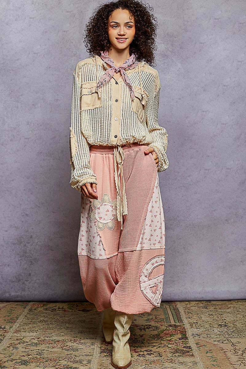 Pol Clothing - Vente Chemise à col boutonné – femme - Vente de chemise à capuche ouverte avec boutons et poches avant.5