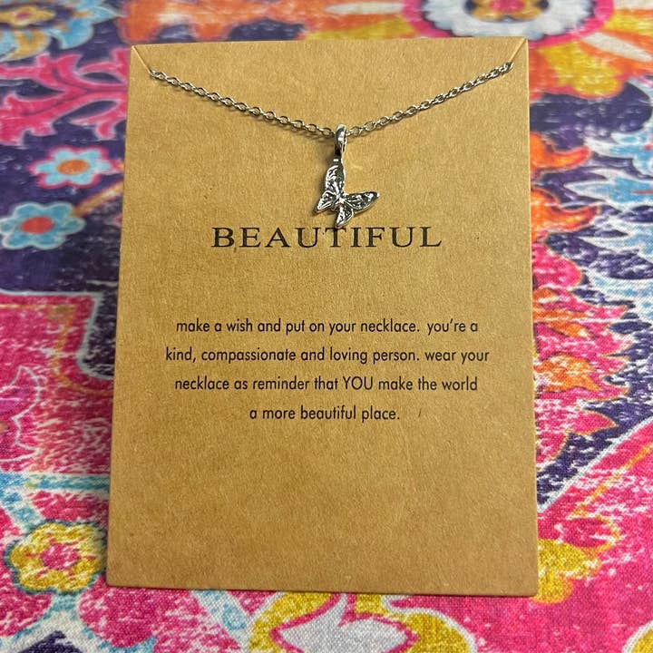 Briano Wholesale - Wholesale Pendant/Charm Necklace - Inspirational Make a Wish Necklaces With Card31