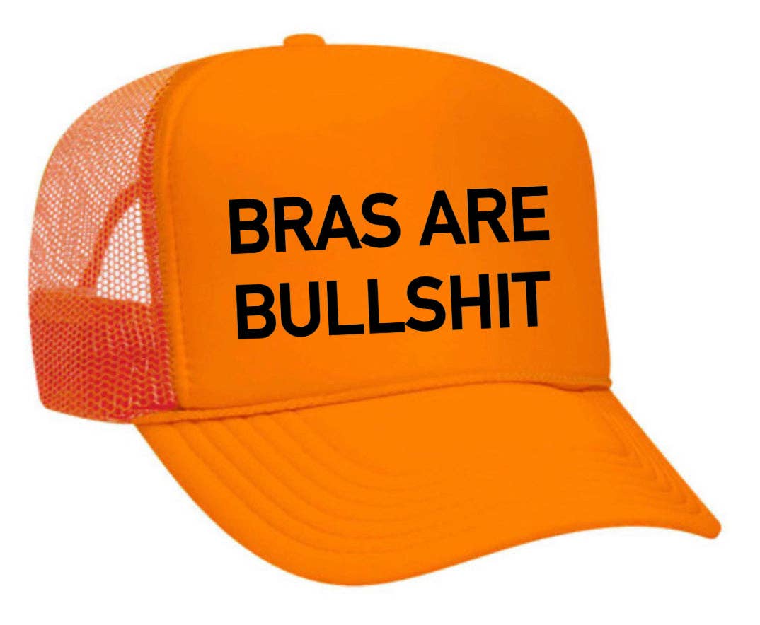 Inappropriate Trucker Hats - Wholesale Trucker Hat - Women's - Bras Are Bullshit Trucker Hat12
