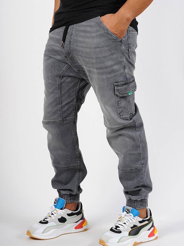 Sarouel Jean's Sayf Grey Denim for wholesale by SAYF