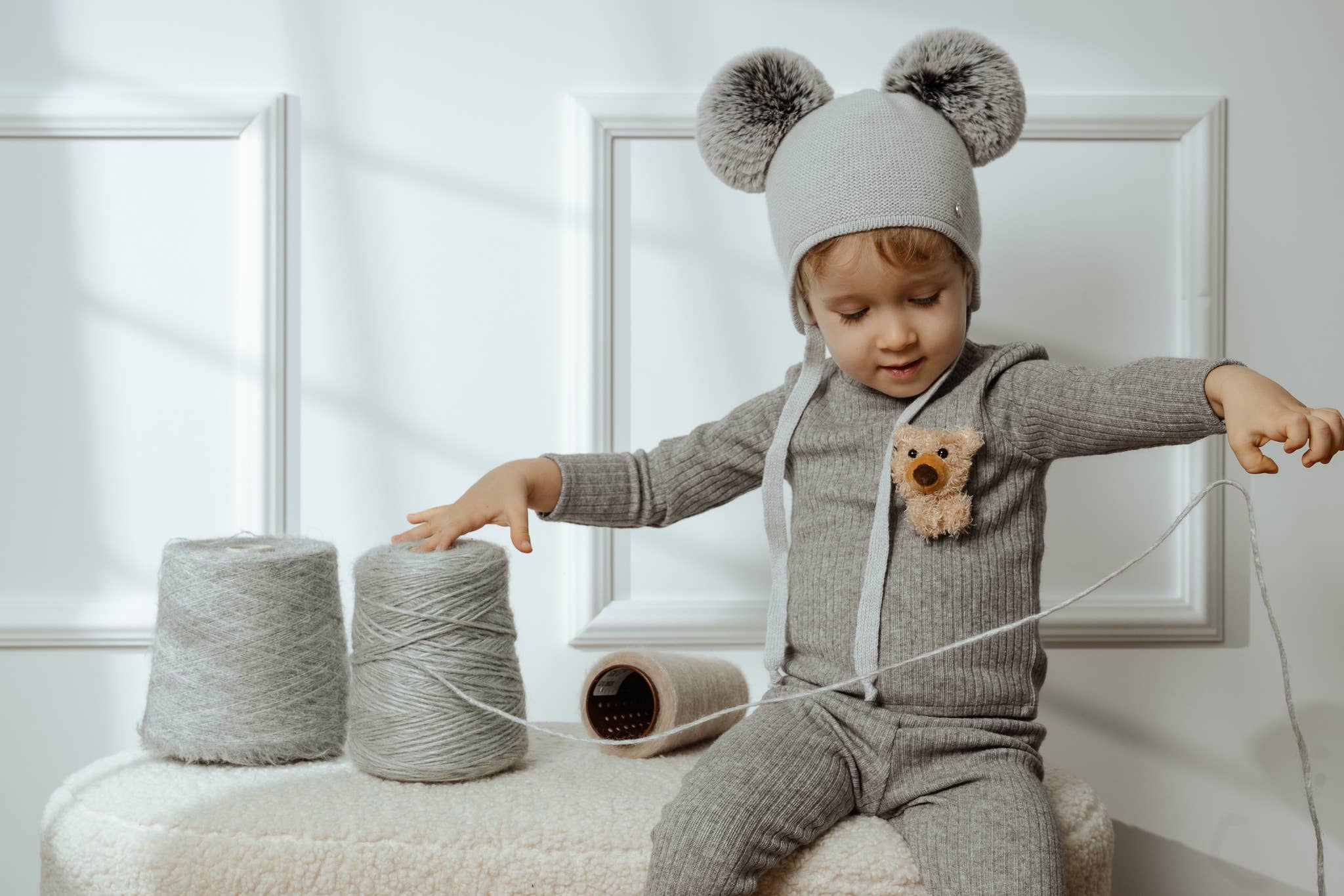 JAMIKS - Wholesale Beanie - Kids - Children’s Winter Hat with Two Pom-Poms Berit1