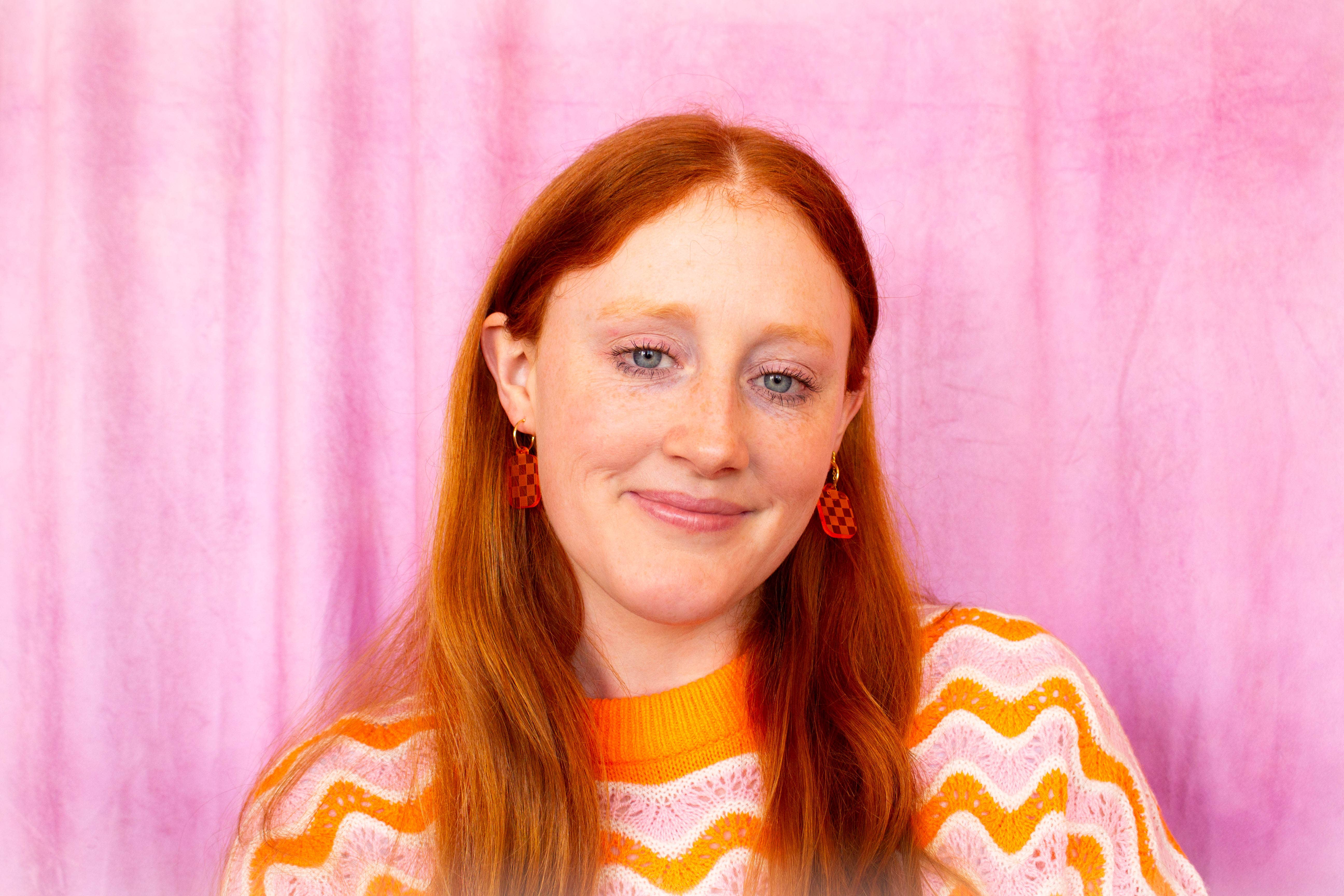 Sunshine Studio - Wholesale Dangle Earrings - Checkered Charm Simple Colorful Earrings13