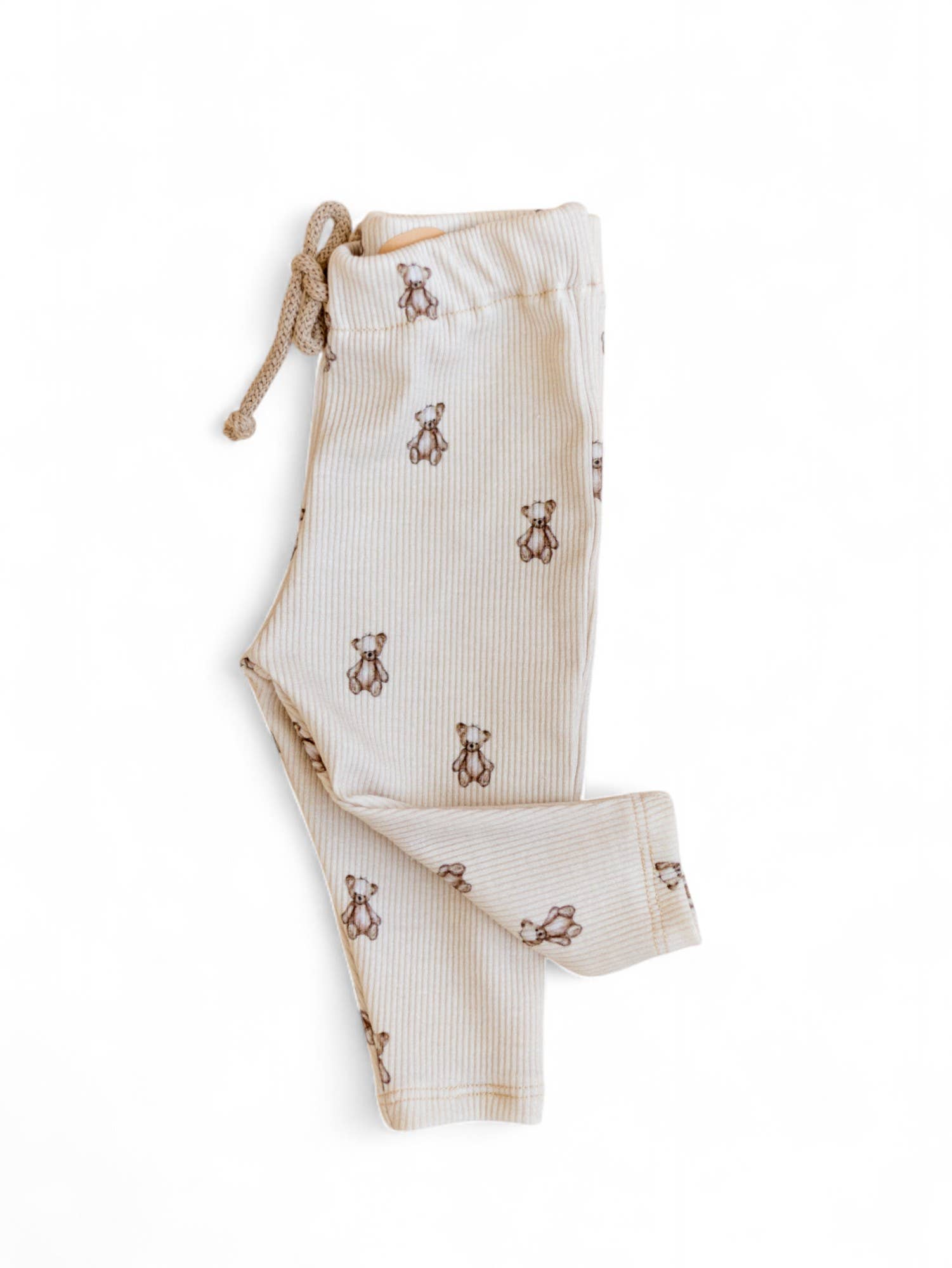 PETITE EvelinaApparel – wholesale Modeleggings – Barn – Ribbade leggings / Teddybjörn1