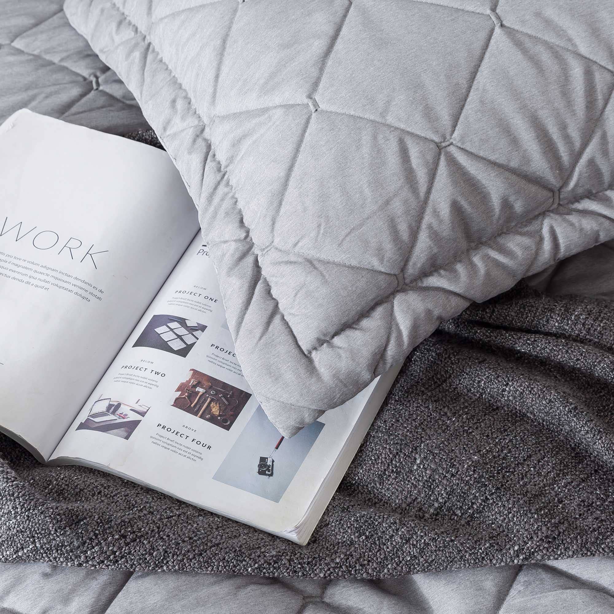 Kasentex - Vente Parure de lit - Ensemble de couette avec grille contemporaine Abstrait5