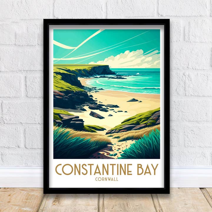 Constantine Bay Travel Poster for wholesale by InkNPrintz