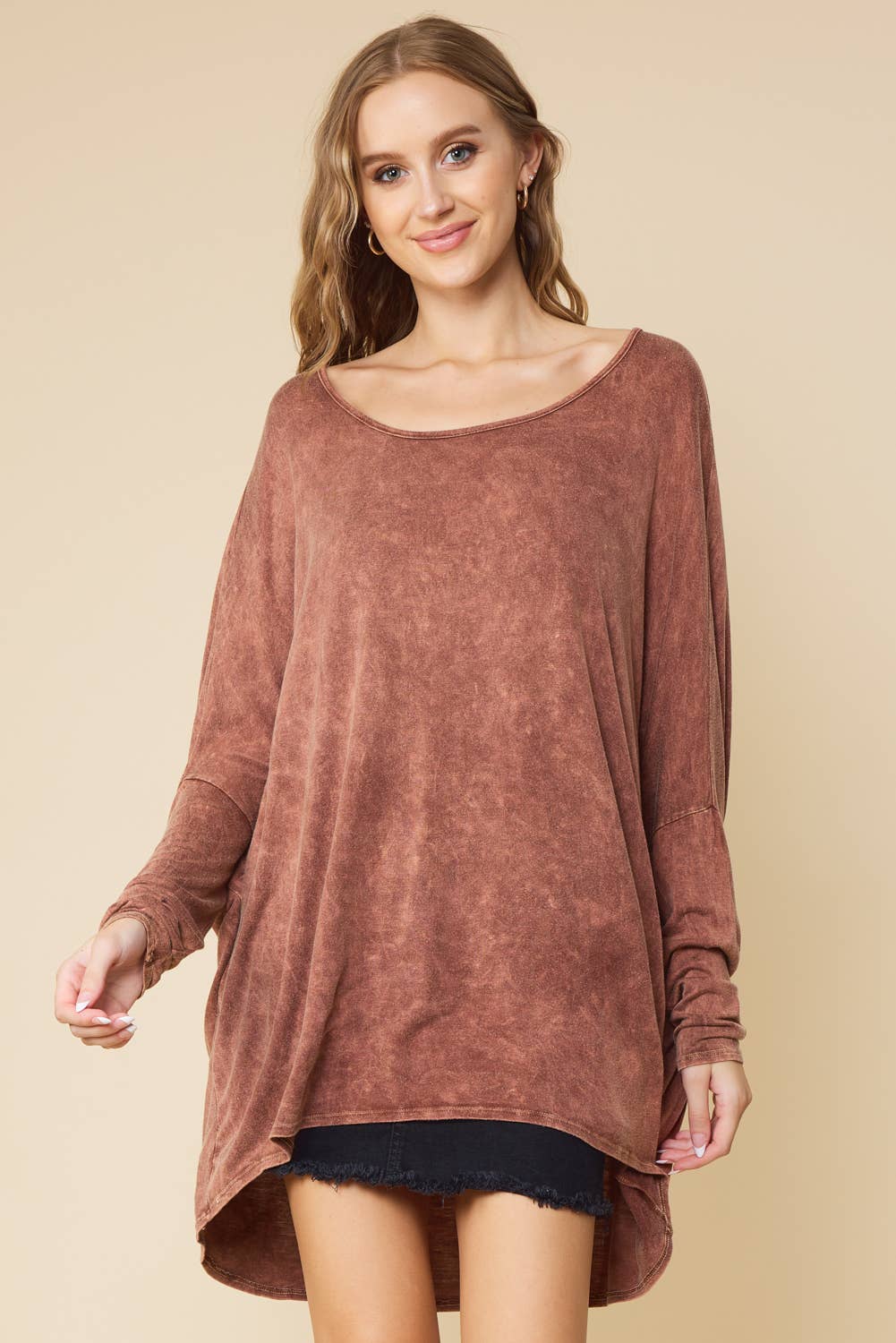 FSL Apparel – wholesale Tunika - Dam – ST3257 - TRÖJA ÖVER STORLEK PLAGG TIE DYE TUNIKA TOPP4