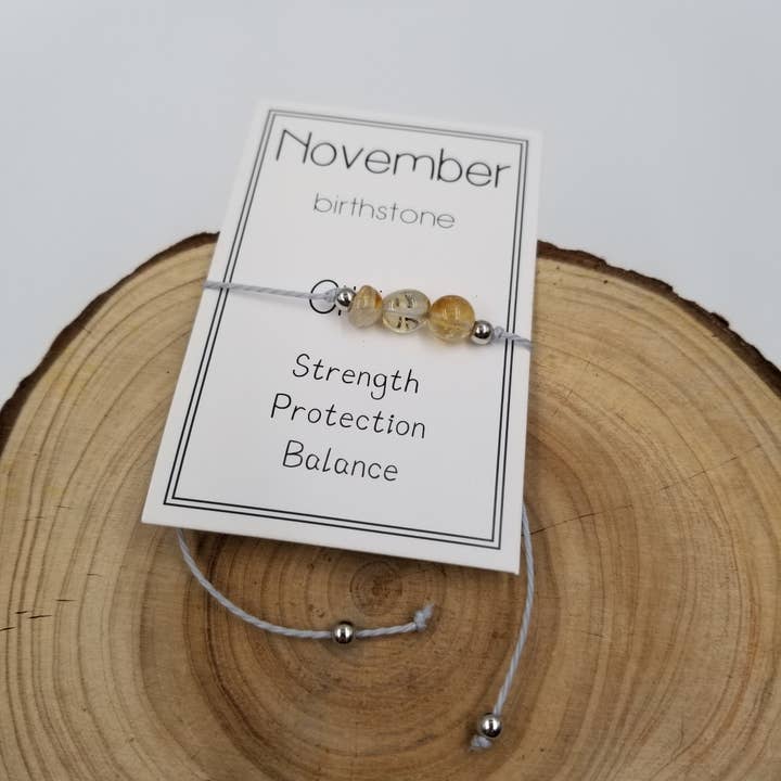 CHAKRA JEWELRY - Wholesale Armband met kralen - Handgemaakte verjaardagssteen armband van natuurlijke steen met kaart10