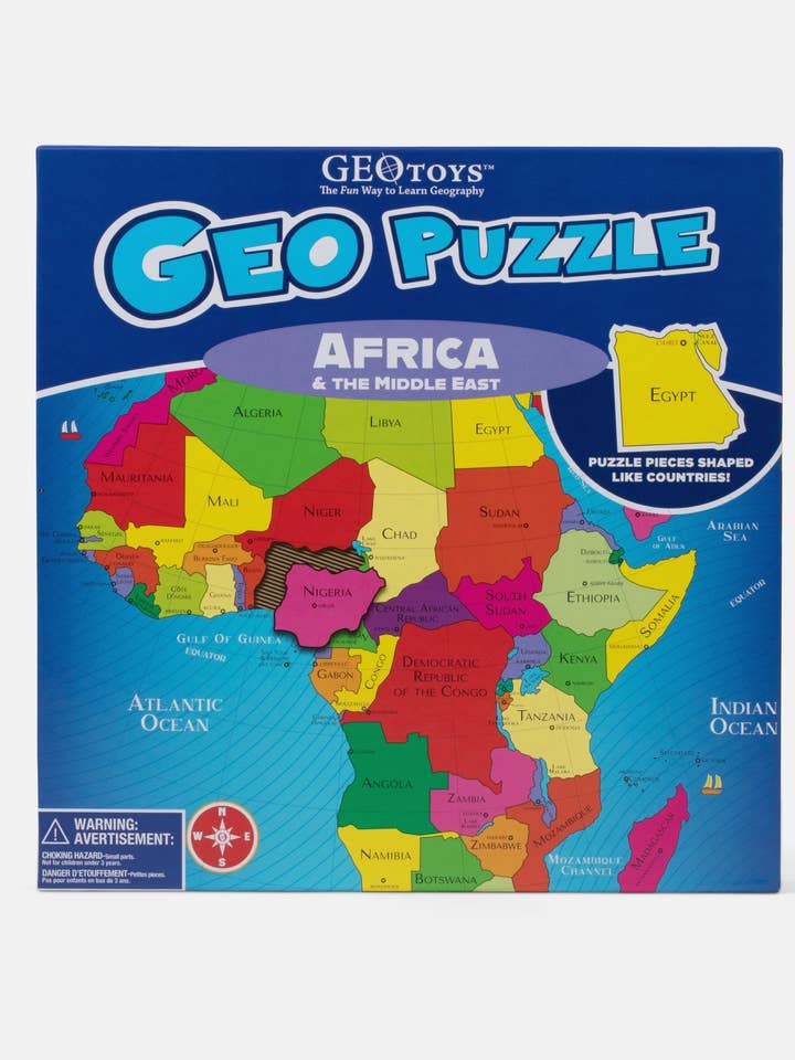 GeoPuzzle Afrique et Moyen-Orient, Puzzle Géographique de 65 PiÚces pour la vente par Geotoys