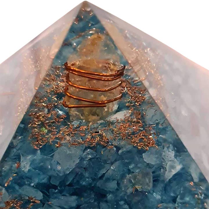 VIE - Wholesale Spiritual Stone/Crystal - Orgone Reiki Healing Pyramid - Energy Cleansing, 7.5cm11