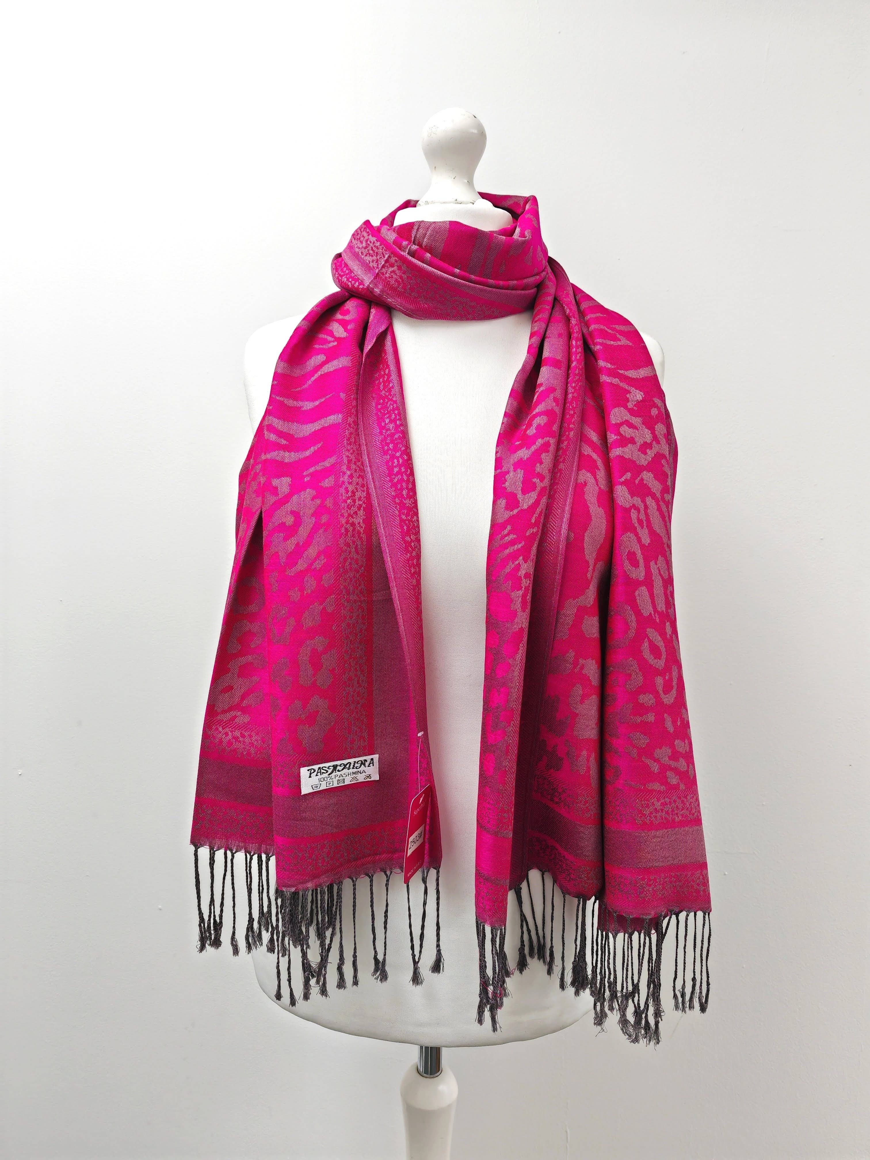 Superbia – wholesale Scarf – Women's – Super Soft Pashmina Scarf Shawl Wrap-2503 Animal Print7