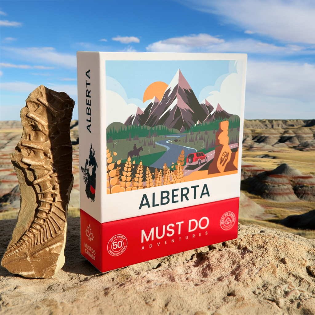 Must Do Canada – wholesale Card game – Alberta Bucket List Scratch-Off Adventure Box1