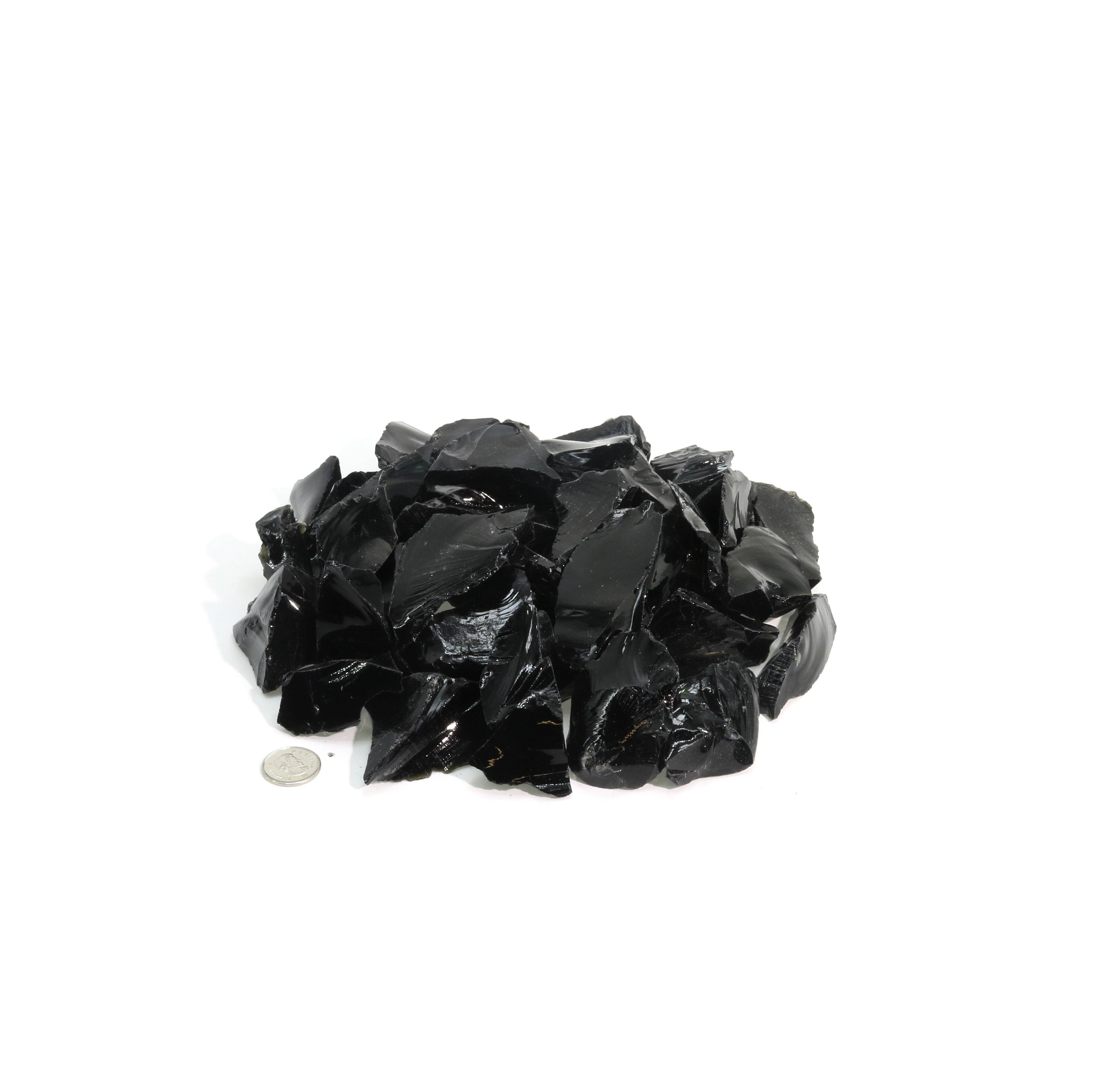 Stonebridge Imports - Wholesale Spiritual Stone/Crystal - Obsidian Black Chips10