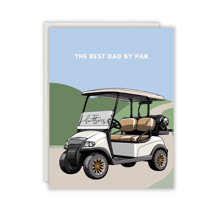 The Best Dad By Par - Father’s Day Golf Card for wholesale by Paper Giggles