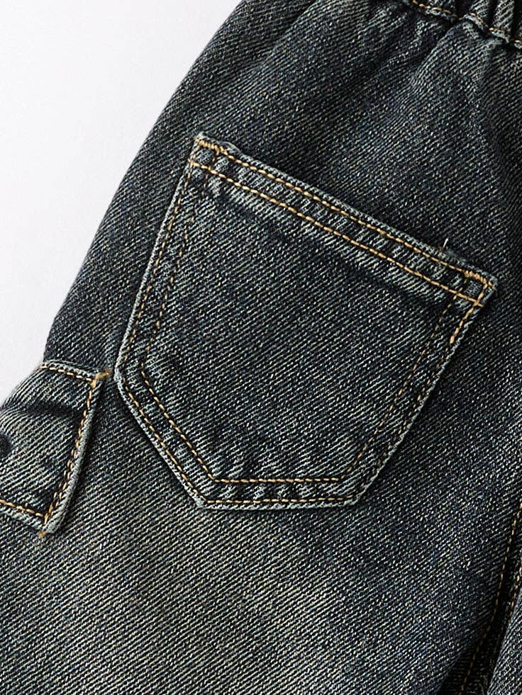 Rylee Faith Designs - Wholesale Jeans - Kids - Girls Bow Stretch Wide-Leg Jeans1