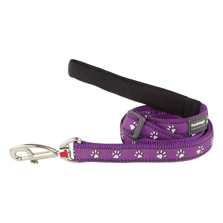 Laisse ajustable pour chien Dessert Paws Violet pour la vente par Red Dingo Australia